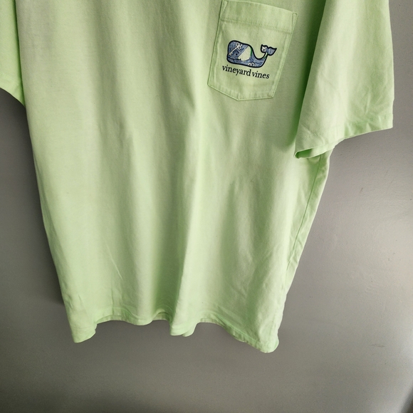 Vineyard Vines Light Green Key Lime Whale T-Shirt 100% Cotton Size L - Picture 5 of 12
